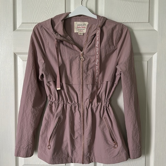 Ashley Sunrise Collection Mauve and Rose Gold Track Jacket Size Small - Picture 1 of 9